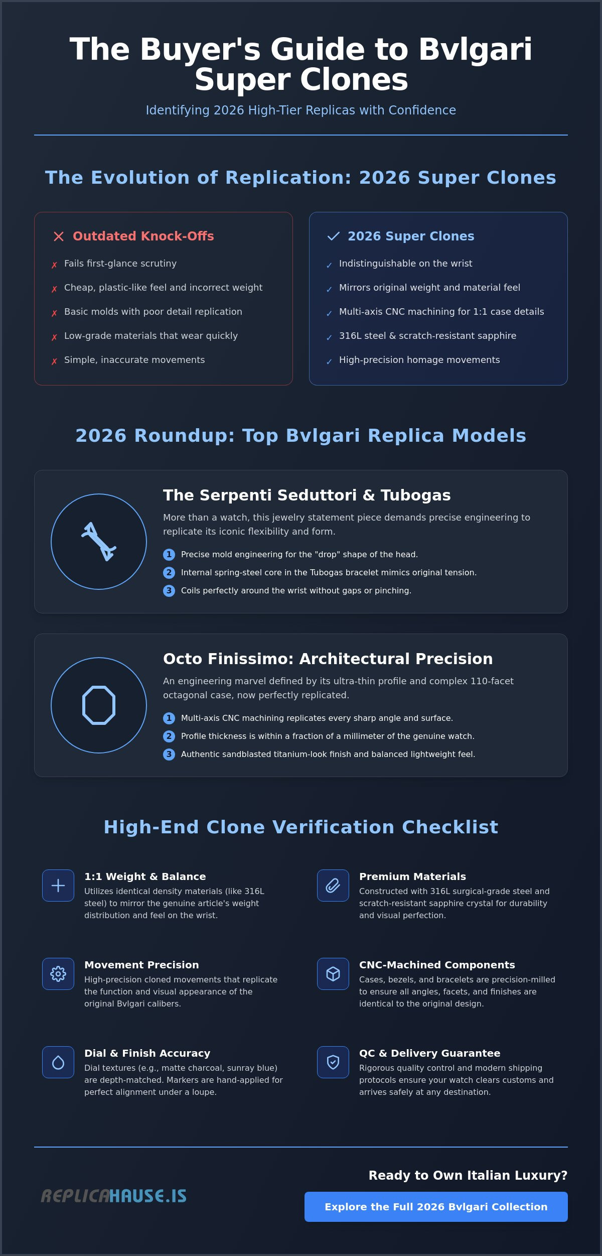 Bvlgari Replica Watch Guide 2026: The Best Italian-Style Clones