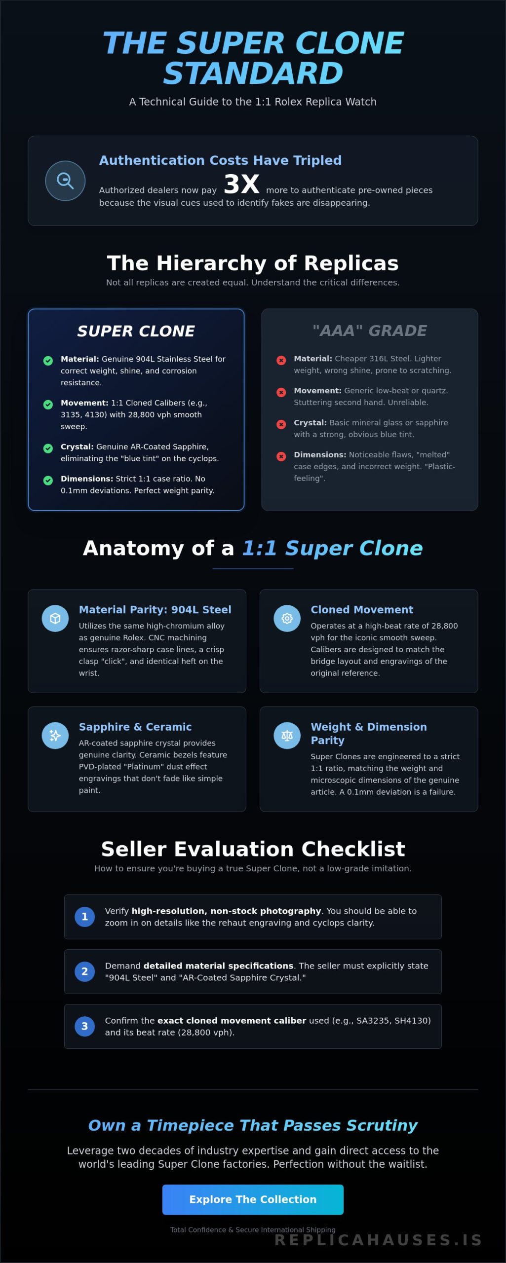 Rolex Replica Watch Guide 2026: The Definitive Super Clone Buying Manual