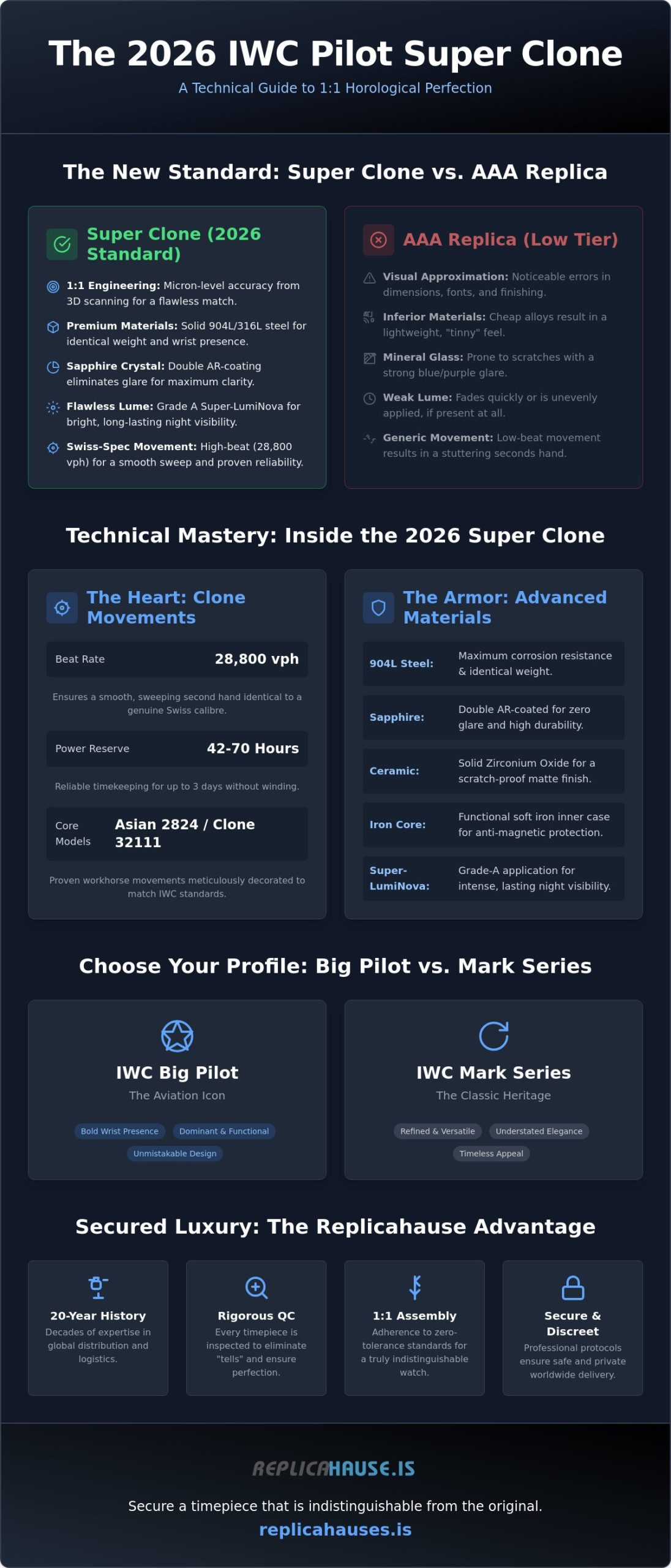 IWC Pilot Super Clone: The 2026 Guide to 1:1 Precision Replicas