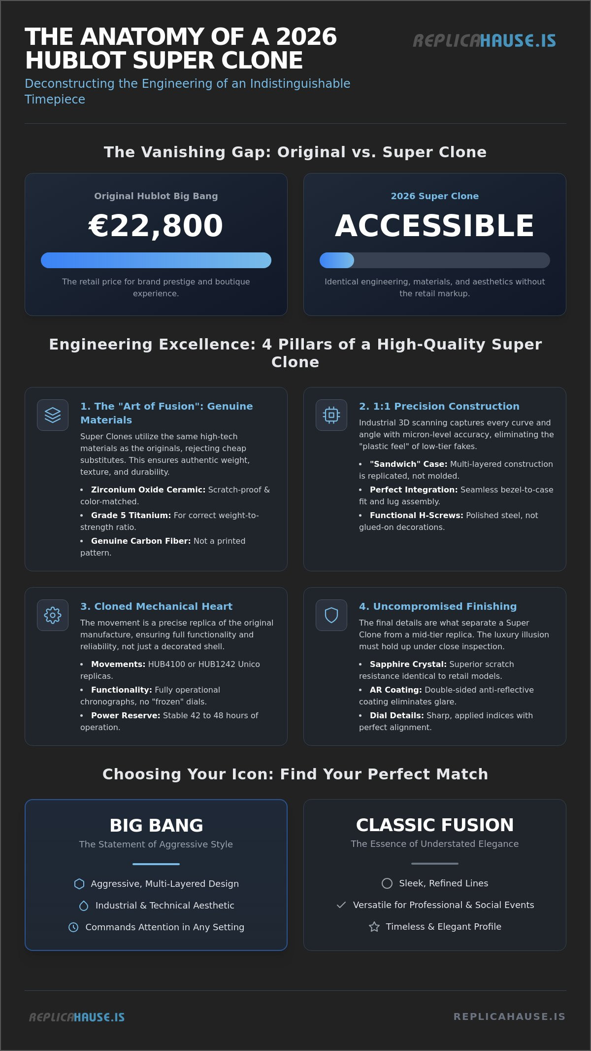 Hublot Replica Watches: The 2026 Guide to High-End Super Clones