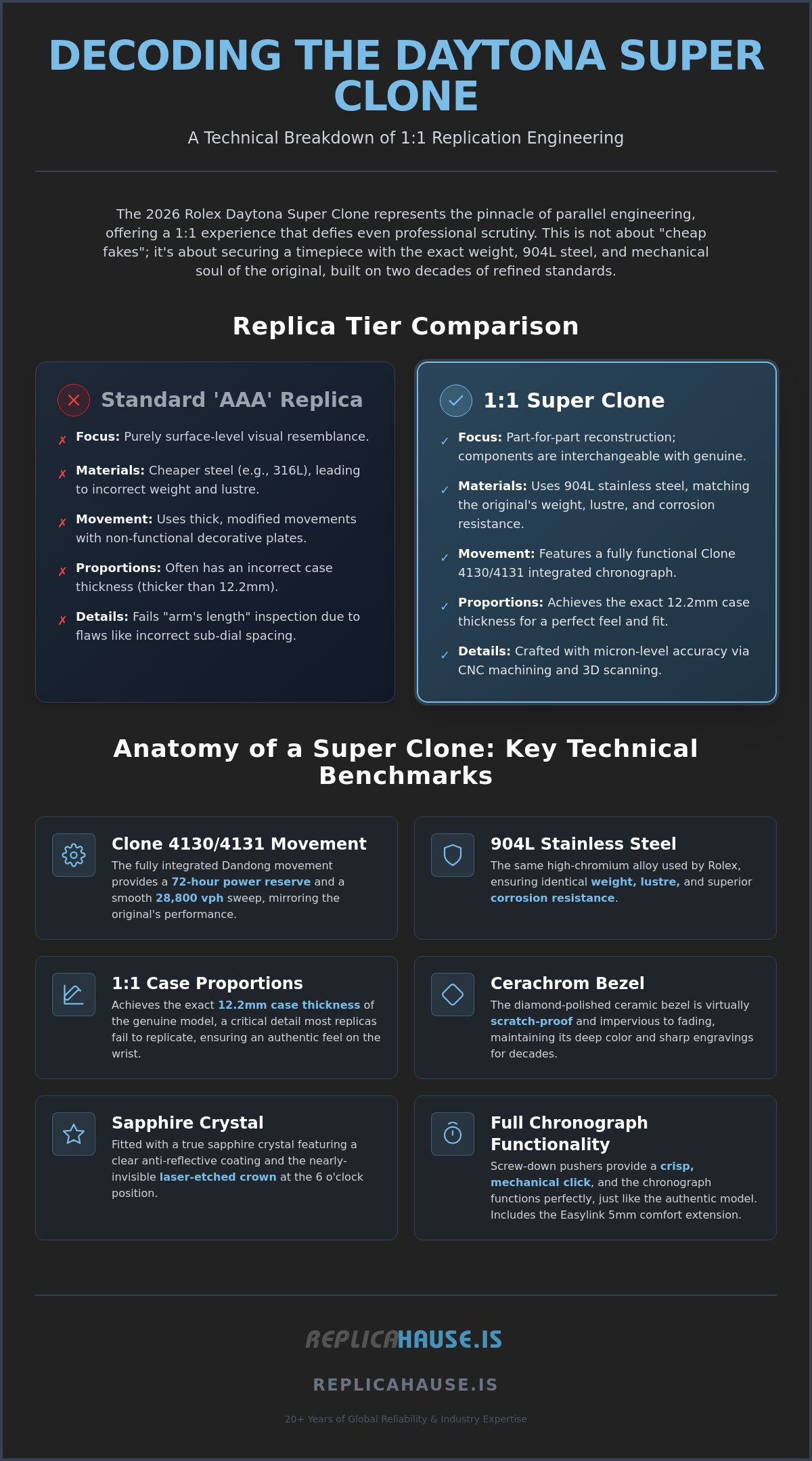Rolex Daytona Super Clone: The Ultimate 2026 Technical Buyer's Guide